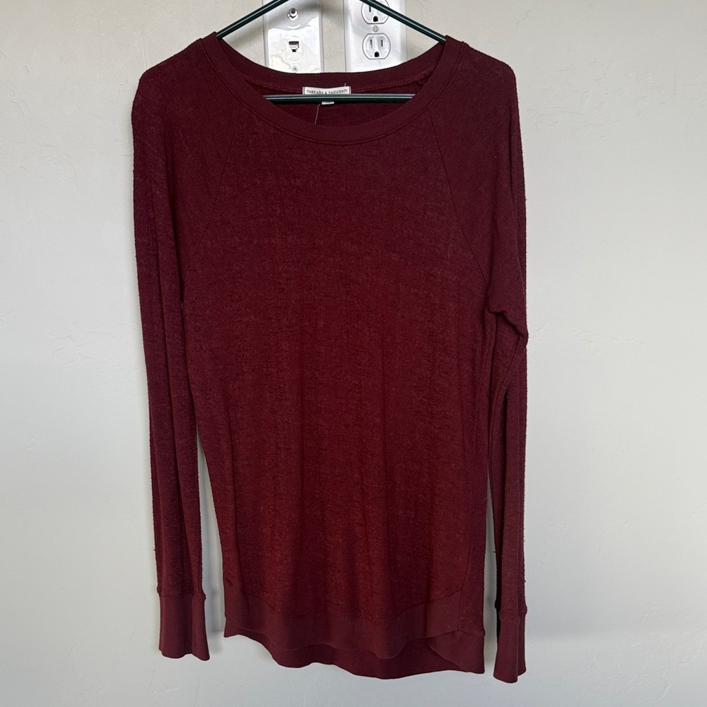 Threads 4 Thought Maroon Long Sleeve Tee